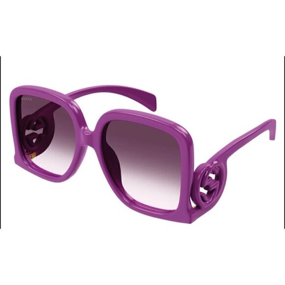 NEW Gucci GG1326S-004-58 FUSHSIA Sunglasses - Picture 6 of 13